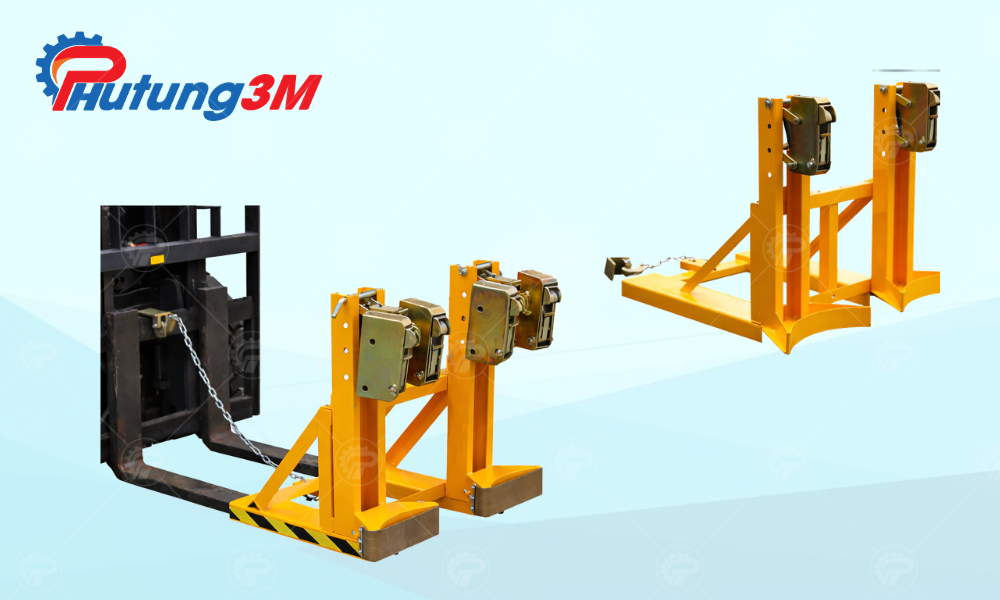 Xe nâng thùng phi 5 Thiết kế bộ kẹp thùng phi xe nâng