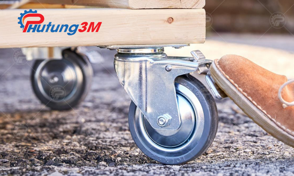 Bánh xe đẩy chịu lực 6 Bán bánh xe đẩy chịu lực có khoá