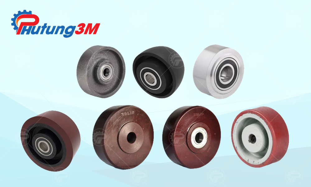 Bánh xe chịu lực 1000kg 5 Bánh xe chịu lực 1000kg trục đơn