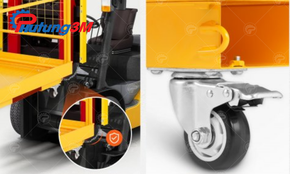 Bánh xe chịu lực có khóa chính hãng, giá tốt, đủ tải trọng 5 Bánh xe chịu lực có khóa chính hãng