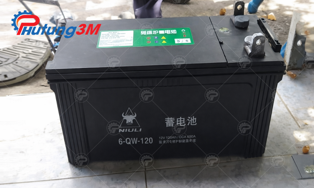 Bình điện xe nâng 12V 4 Bình điện xe nâng 12V 120Ah