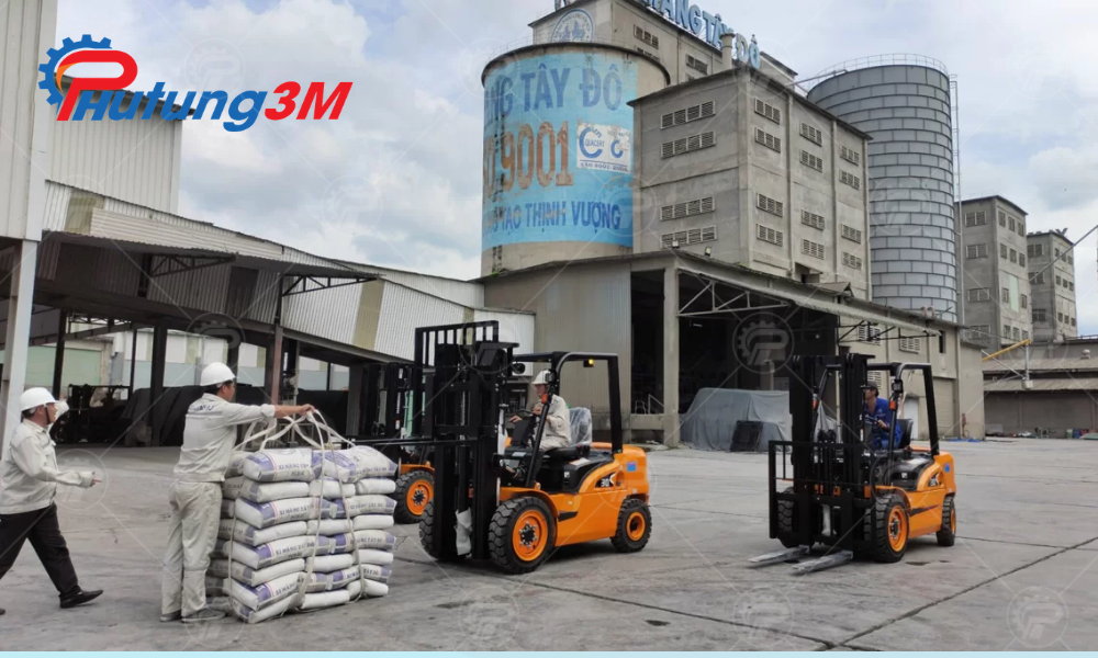 Xe nâng xi măng 7 Các bộ công tác có thể trang bị trên xe nâng xi măng