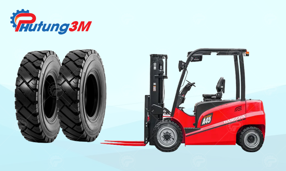 Lốp đặc xe nâng 4 Lốp (vỏ xe nâng)