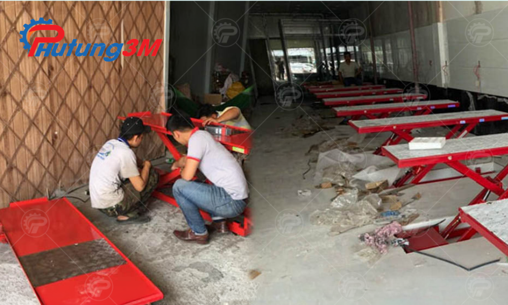 Phụ tùng bàn nâng xe máy 4 Sửa chữa bàn nâng xe máy