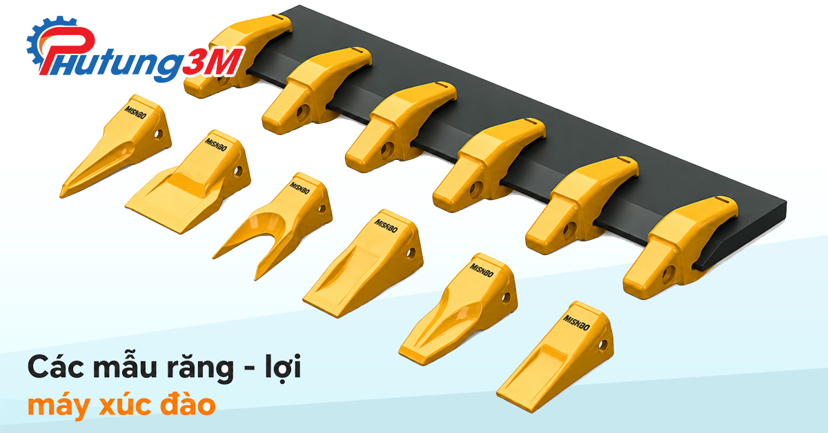 Răng gầu máy xúc 9 Các loại răng gầu máy xúc