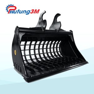Gầu máy xúc đào 7 Gầu bằng sàng máy xúc
