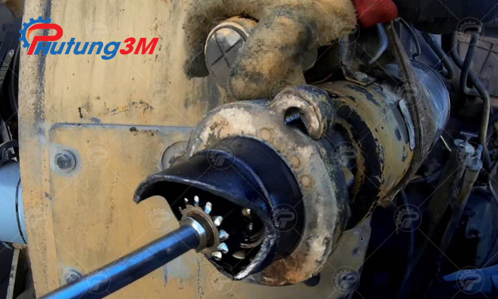 Củ đề máy xúc 8 Tháo lắp củ đề máy xúc