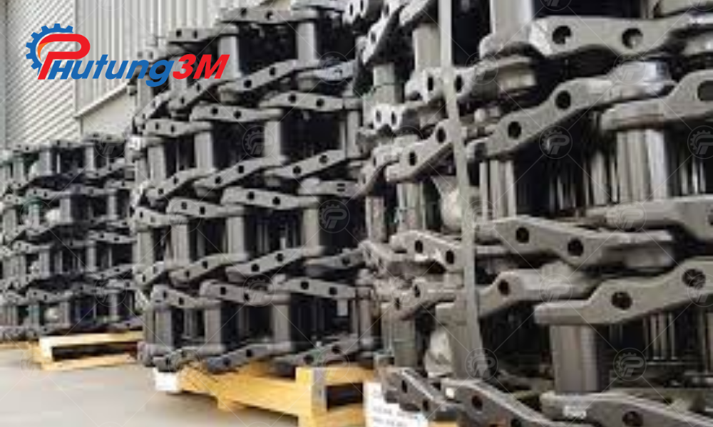 Xích máy xúc chất liệu sắt/ cao su 5 Xích máy xúc chính hãng